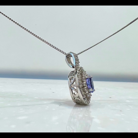 ✨Helzberg Diamond Tanzanite Necklace✨ - Picture 2 of 5